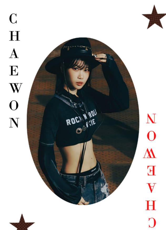 Chaewon Cowboy Playing Card