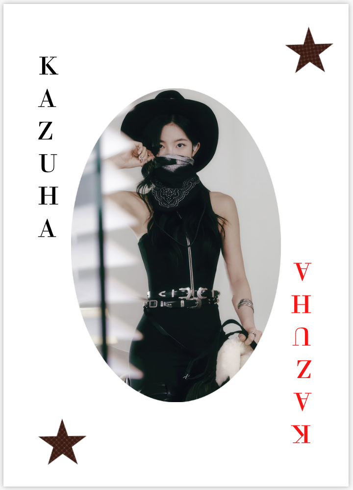 Kazuha Cowboy Playing Card